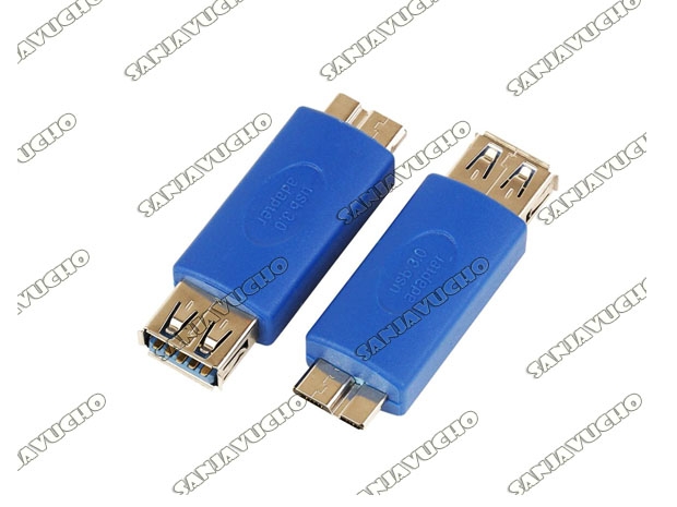 <* ADAPTADOR USB 3.0 HEMBRA A MICRO-B MACHO OTG ZJT-38